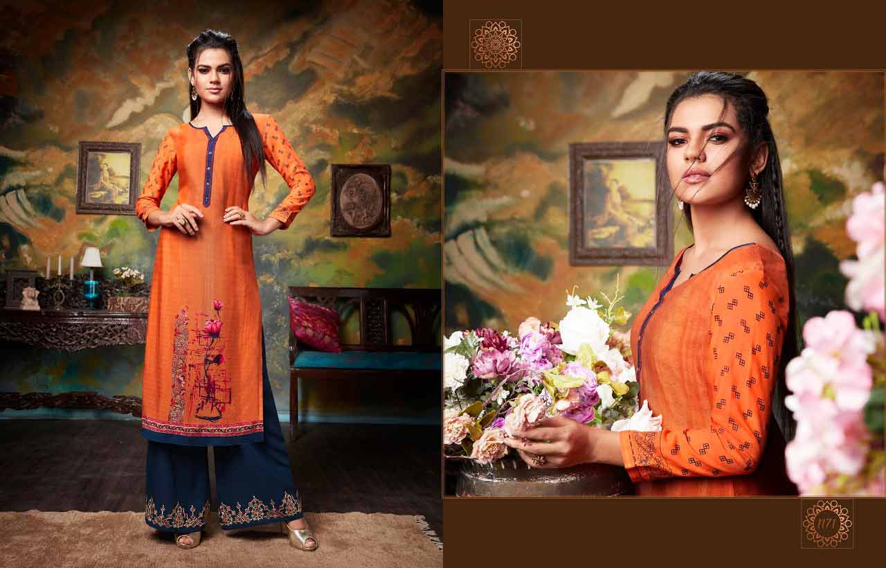 Kajree Fashion Chambor Vol 6 Kurti With Palazzo Catalog Kajree Fashion Chambor Vol 6 Kurti With Palazzo Catalog